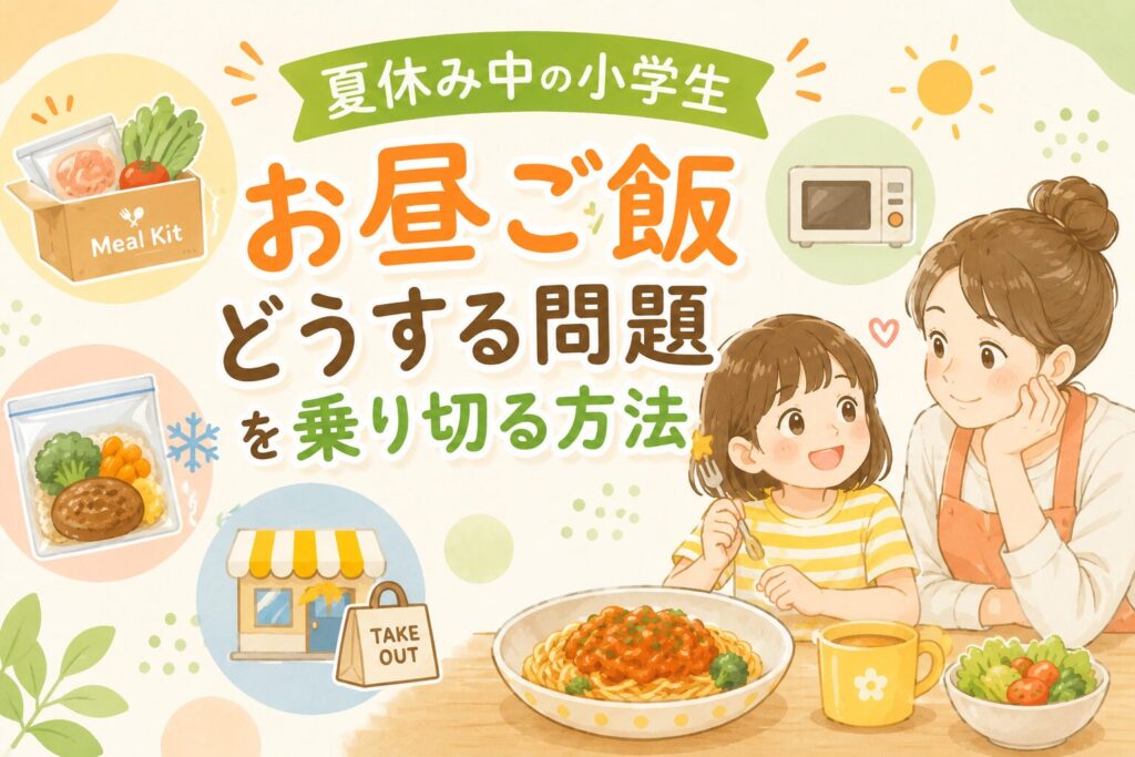 毎日作りたくない…夏休み中の小学生「お昼ご飯どうする問題」を乗り切る方法